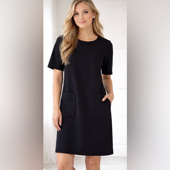 Diane Von Furstenberg Dresses & Skirts - Diane Von Furstenberg Black Mini Dress with Pockets